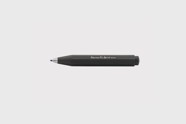 Aluminiowy długopis czarny AL Sport, Kaweco, design sklep papierniczy, domowe biuro