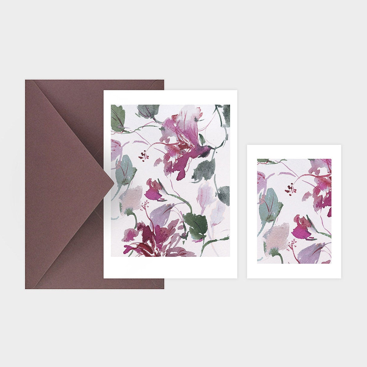 kartka hibiskus, muska, kartka okolicznościowa, kartka ozdobna, kartka z motywem roślinnym, sklep papierniczy, dizajnerskie artykuły biurowe