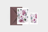 kartka hibiskus, muska, kartka okolicznościowa, kartka ozdobna, kartka z motywem roślinnym, sklep papierniczy, dizajnerskie artykuły biurowe