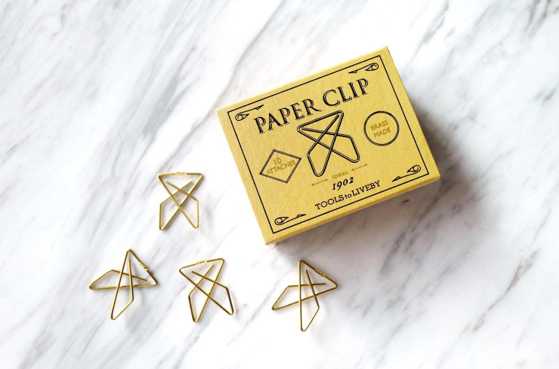 Mosiężne spinacze do papieru Paper Clip - Ideal, Tools to liveby, domowe biuro