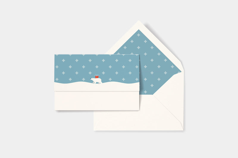 Kartka – białe święta, Papear, kartka okolicznościowa, sklep papierniczy, domowe biuro