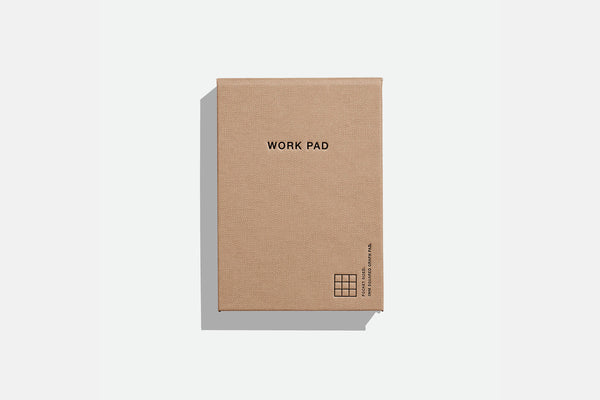 Notatnik z wyrywanymi kartkami work pad – brązowy, before breakfast, domowe biuro, designerskie artykuły biurowe