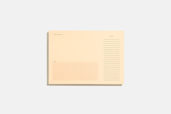 Pad na biurko z wyrywanymi kartkami – pomarańczowy, before breakfast, domowe biuro, designerskie artykuły biurowe
