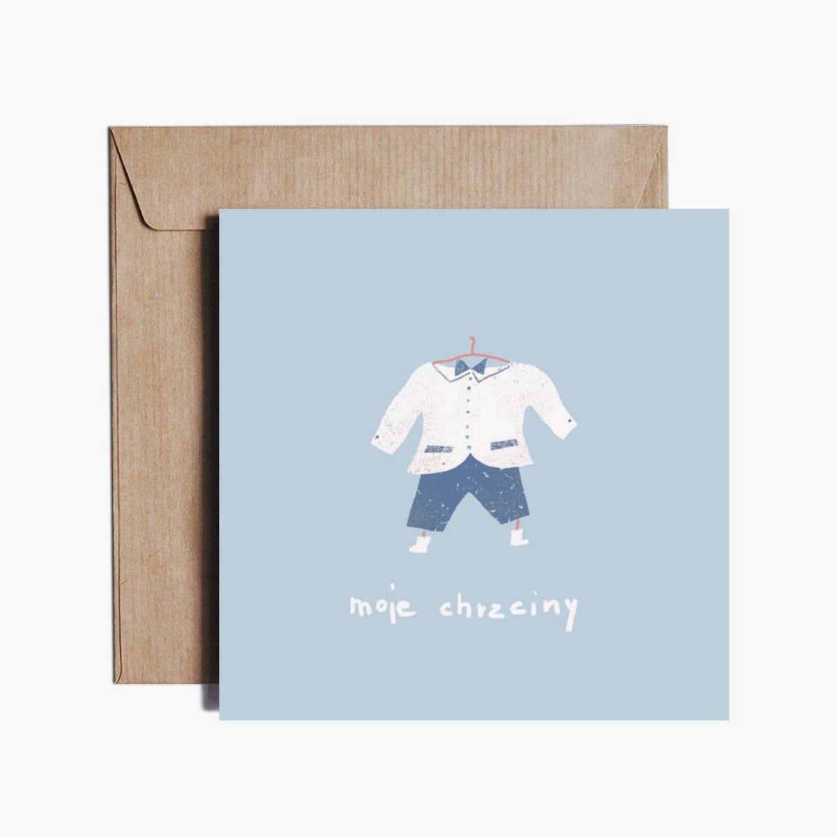 Kartka – chrzest chłopca, Pieskot, design sklep papierniczy, domowe biuro