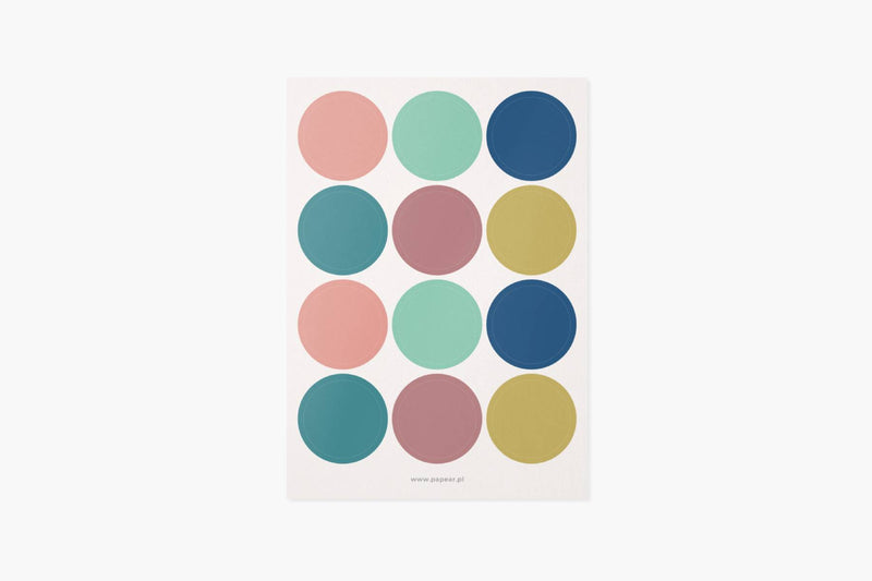Papierowe naklejki – kolorowe, Papear, design artykuły biurowe, domowe biuro