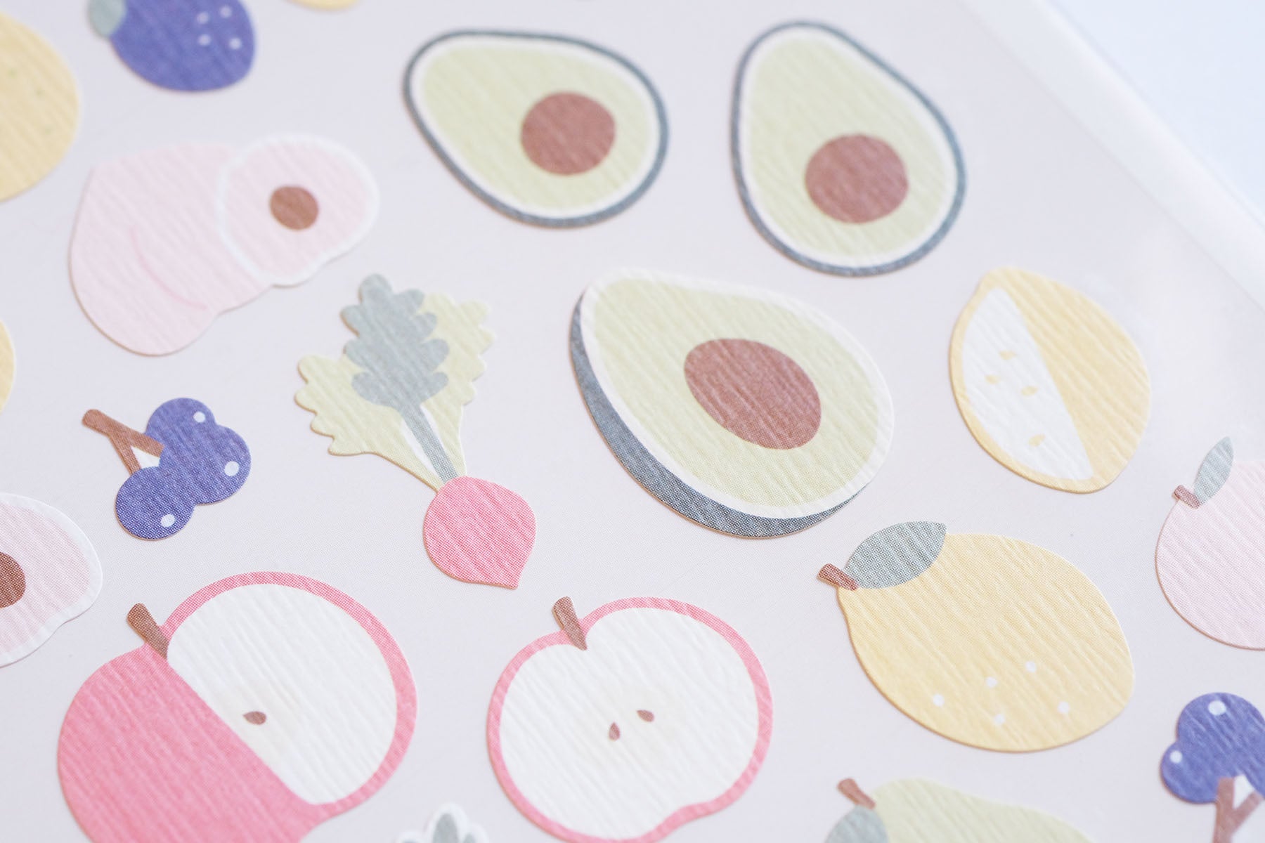 Ozdobne naklejki – owoce, Suatelier, design sklep papierniczy, domowe biuro