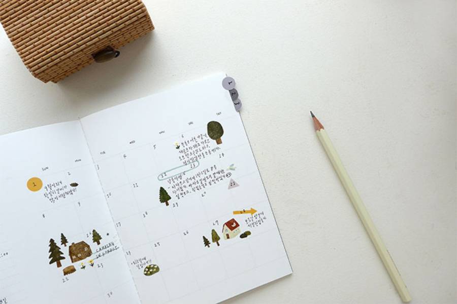 Ozdobne naklejki – las, Suatelier, design sklep papierniczy, domowe biuro