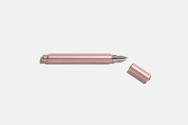 Aluminiowe pióro kulkowe z magnetycznym zamknięciem – różowe, before breakfast, domowe biuro, designerskie artykuły biurowe