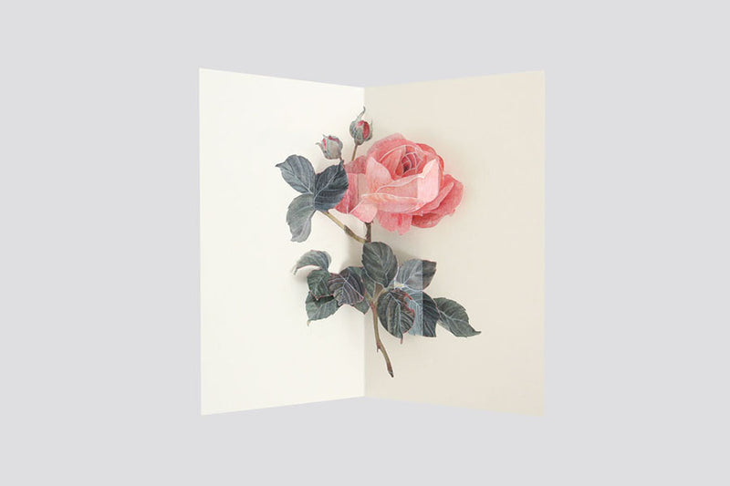 Kartka pop-up - róża, UWP Luxe, sklep papierniczy, dizajnerskie artykuły biurowe