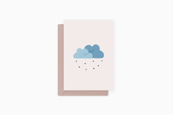 kartka okolicznościowa - chmurki, Eokke, kartka ozdobna, sklep papierniczy, dizajnerskie artykuły biurowe
