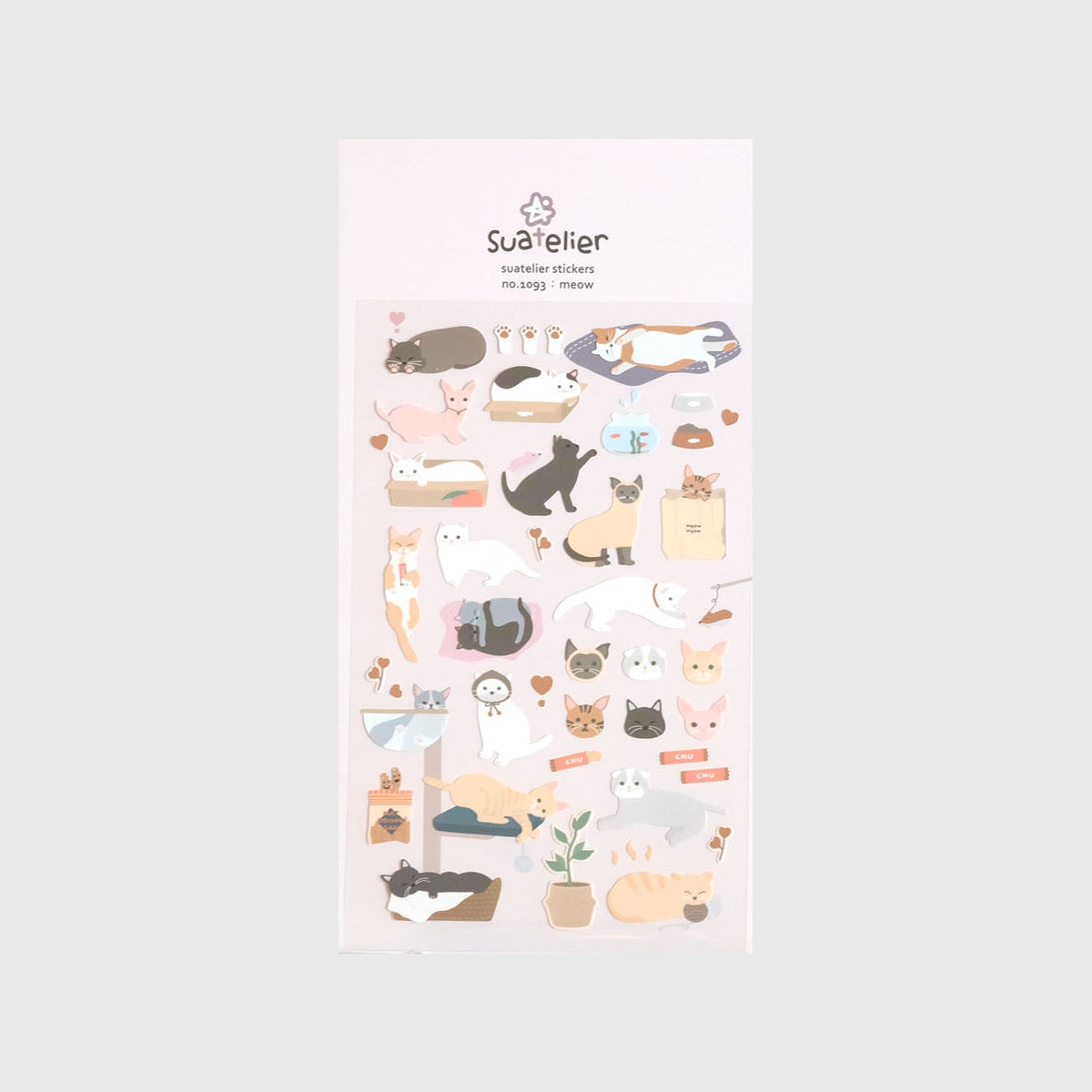 Ozdobne naklejki – kotki, Suatelier, design sklep papierniczy, domowe biuro