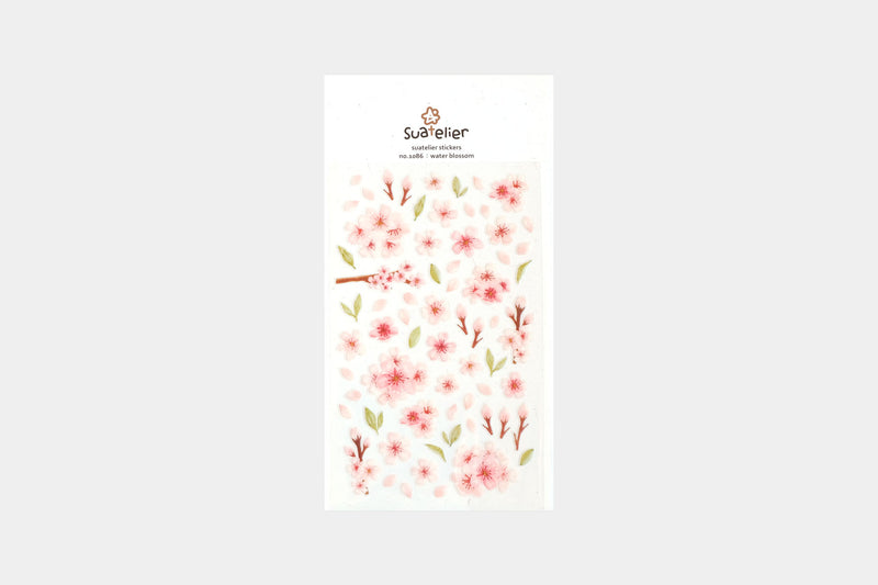Ozdobne naklejki – kwiat wiśni, Suatelier, design sklep papierniczy, domowe biuro