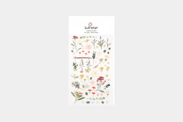 Ozdobne naklejki – kwiaty polne, Suatelier, design sklep papierniczy, domowe biuro