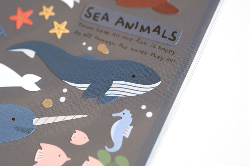 Ozdobne naklejki – zwierzęta morskie, Suatelier, design sklep papierniczy, domowe biuro