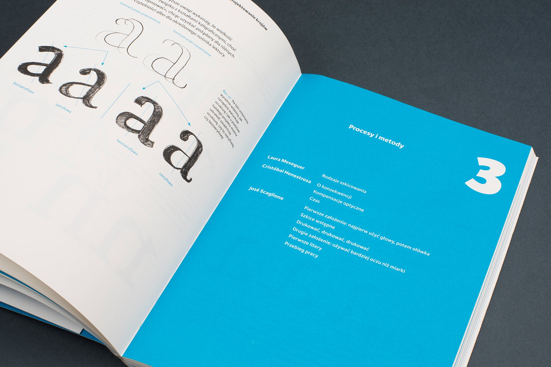 Jak projektować kroje pisma – Cristóbal Henestrosa, Laura Meseguer, José Scaglione, d2d.pl, książka o typografii, papierniczeni, domowe biuro