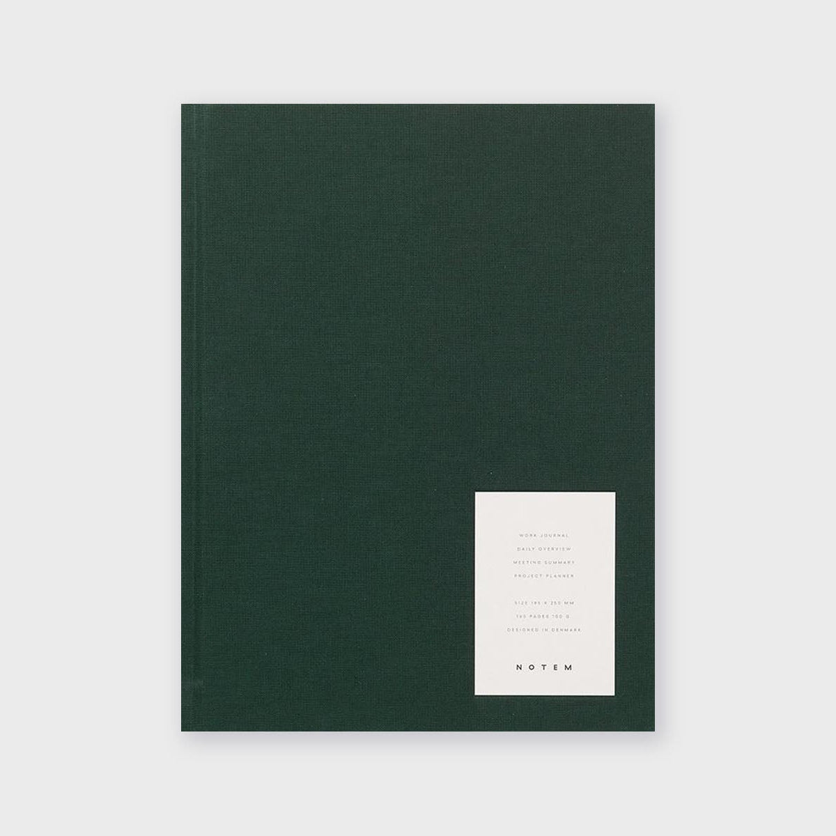 Even Work Journal - zielony, NOTEM, design sklep papierniczy, domowe biuro