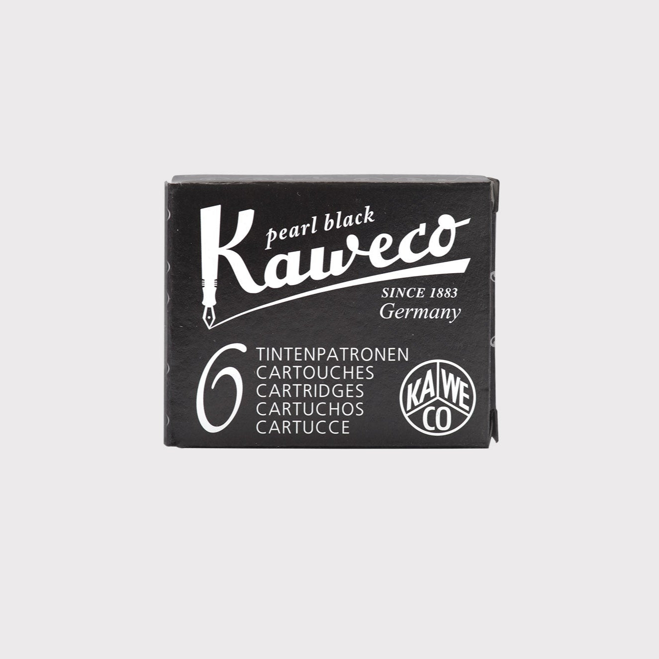 Naboje do pióra black, Kaweco, design artykuły biurowe, domowe biuro