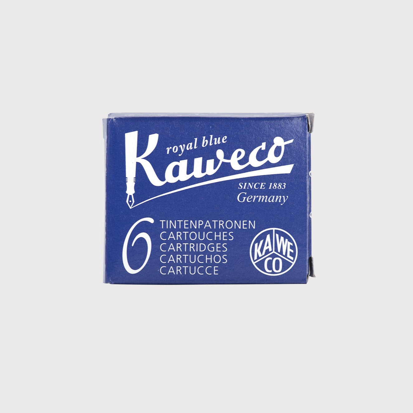 Naboje do pióra – Royal Blue, Kaweco, design sklep papierniczy, domowe biuro