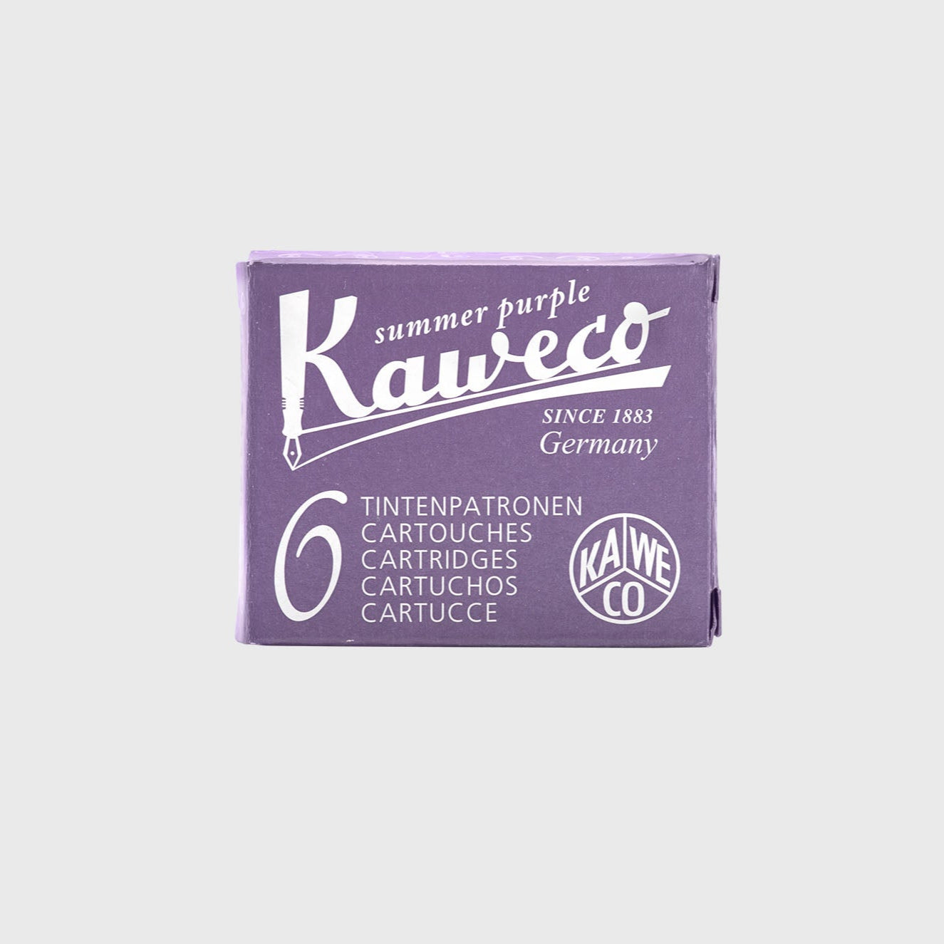 Naboje do pióra – Summer Purple, Kaweco, design sklep papierniczy, domowe biuro