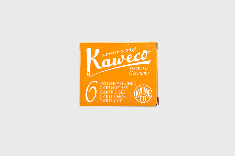 Naboje do pióra – Sunrise Orange, Kaweco, design sklep papierniczy, domowe biuro
