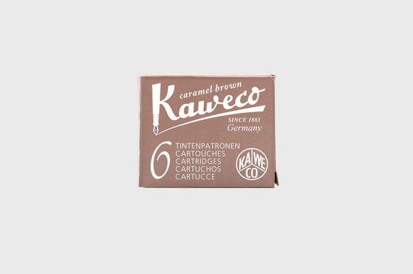 Naboje do pióra caramel brown, Kaweco, design artykuły biurowe, domowe biuro