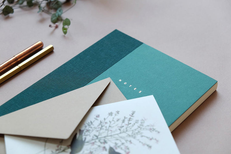 Notes Klasyk - zielony, Papierniczeni, design sklep papierniczy, domowe biuro