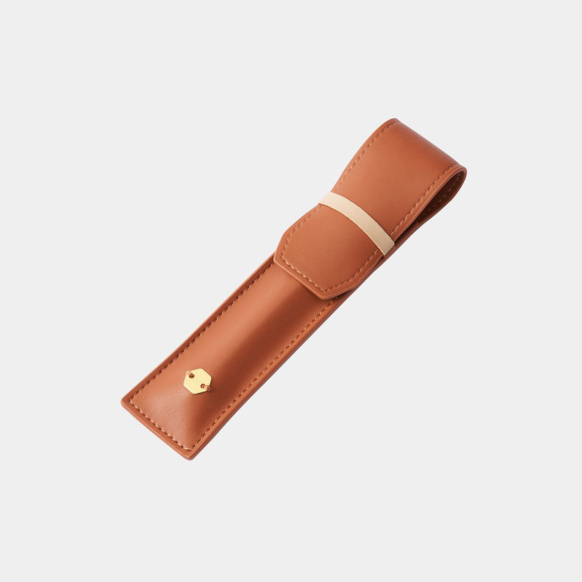 Etui na przybory do pisania Classic Reflect – koniakowe, ystudio, papierniczy design, domowe biuro