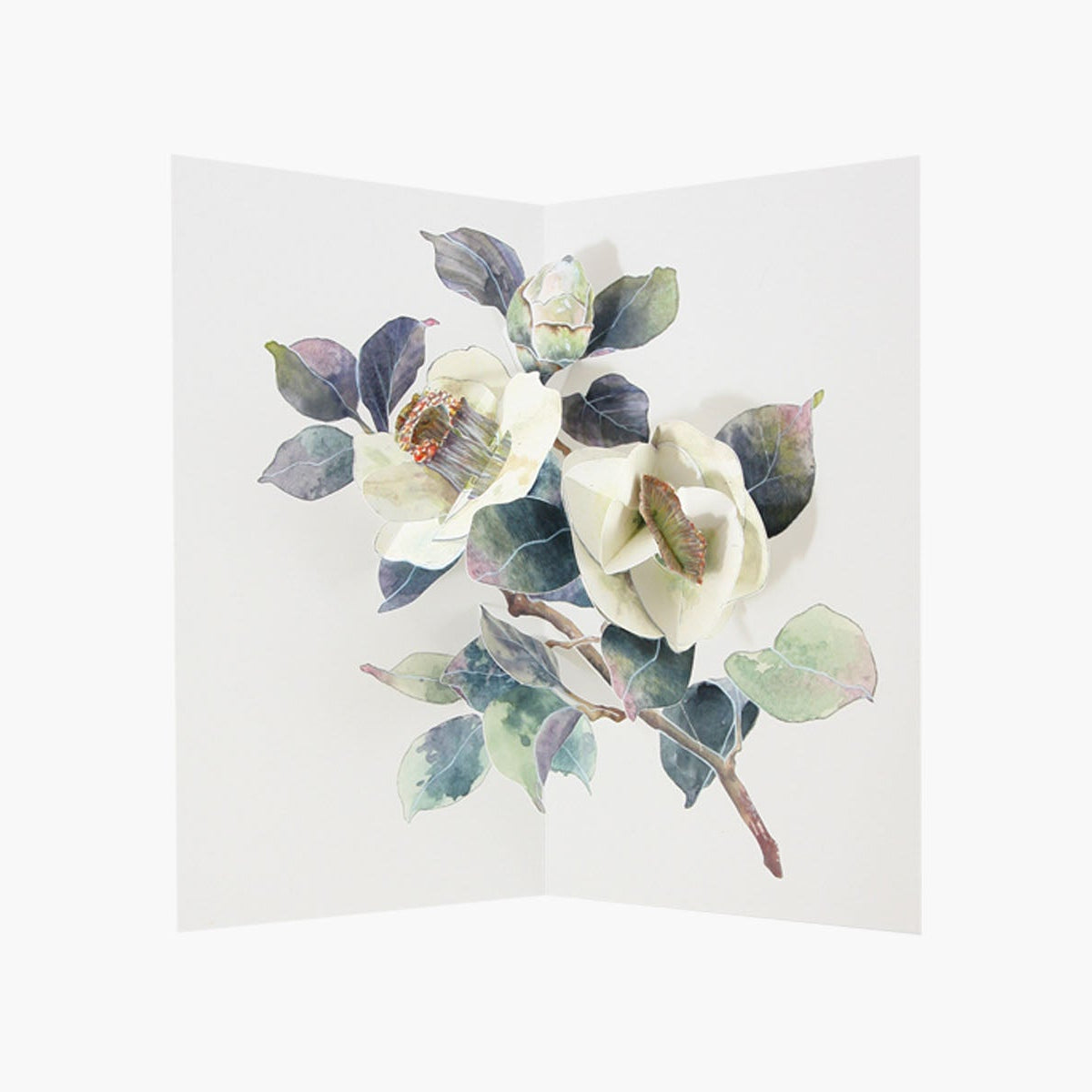 Kartka pop-up – White Camellia, UWP Luxe, papierniczy design