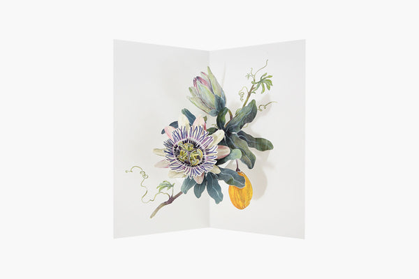 Kartka pop-up – Passion Flower, UWP Luxe, papierniczy design