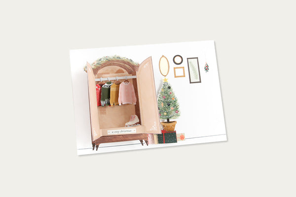 kartka świąteczna, UWP Luxe,, kartka pop-up, sklep papierniczy, dizajnerskie artykuły biurowe