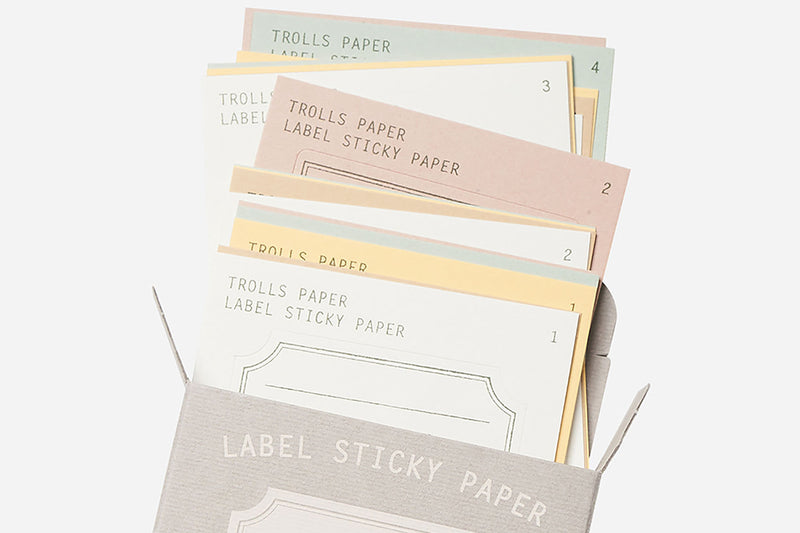 Papierowe etykiety samoprzylepne, Trolls Paper, domowe biuro, designerskie artykuły biurowe