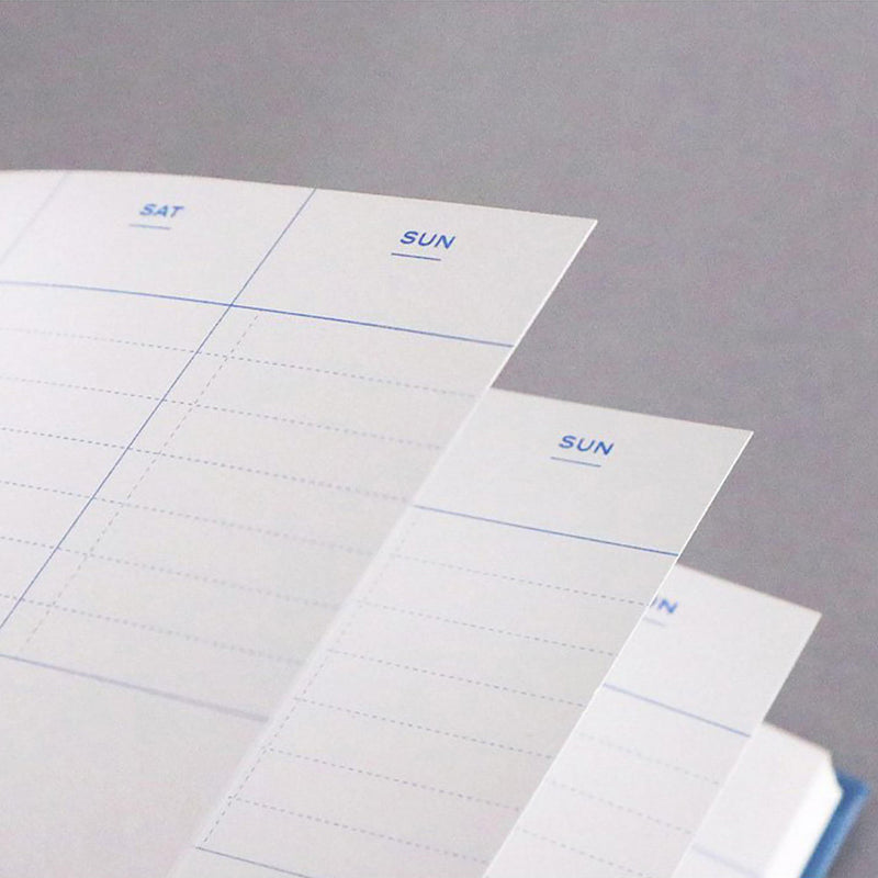 Tygodniowy planner niedatowany na 6 miesięcy, ICONIC, papierniczy design