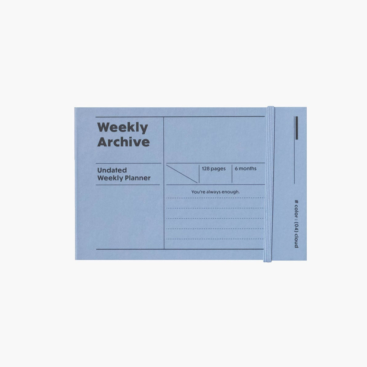 Tygodniowy planner niedatowany na 6 miesięcy, ICONIC, papierniczy design