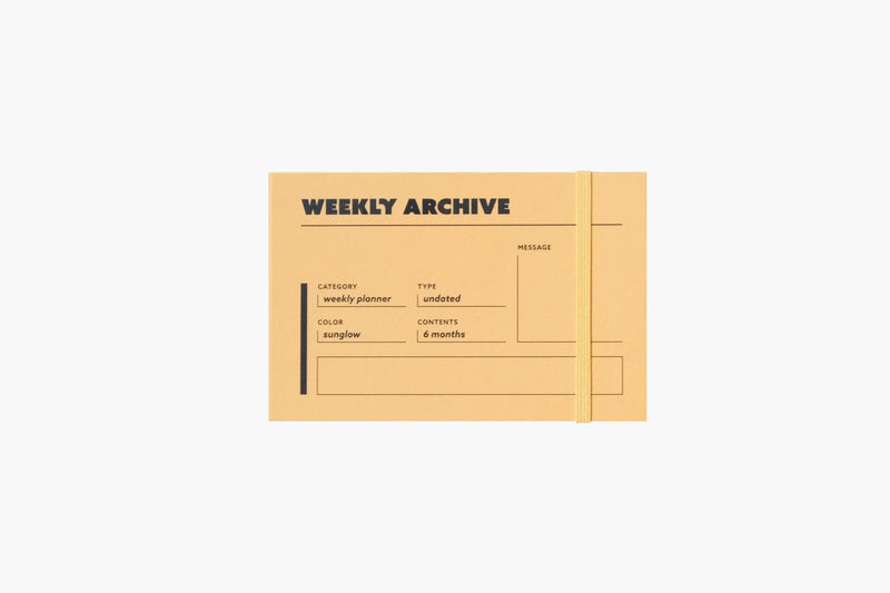 Tygodniowy planner niedatowany na 6 miesięcy, ICONIC, papierniczy design